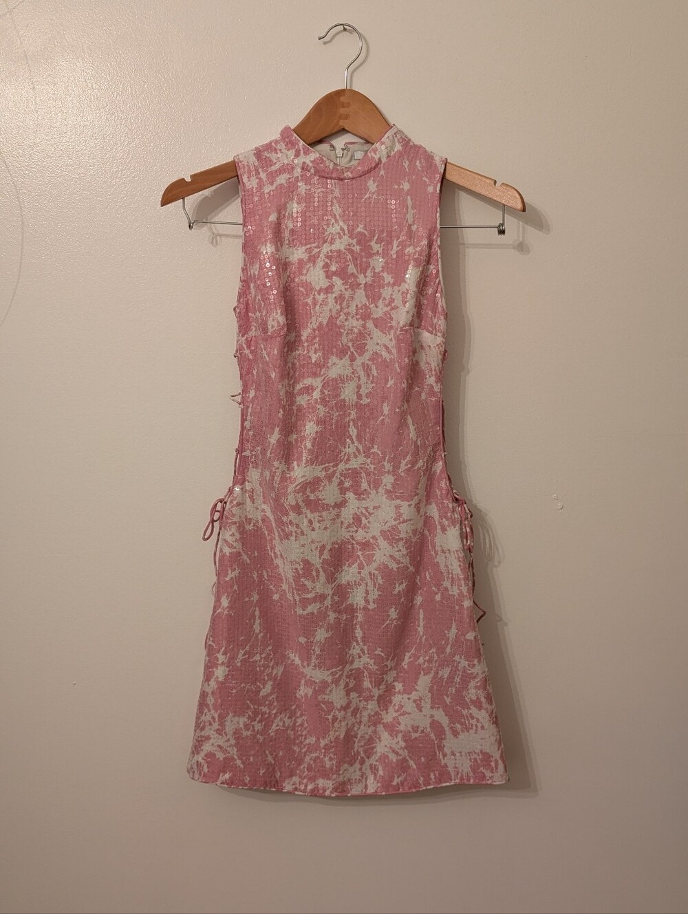 Guess Pink Tie-Dye Sleeveless Dress